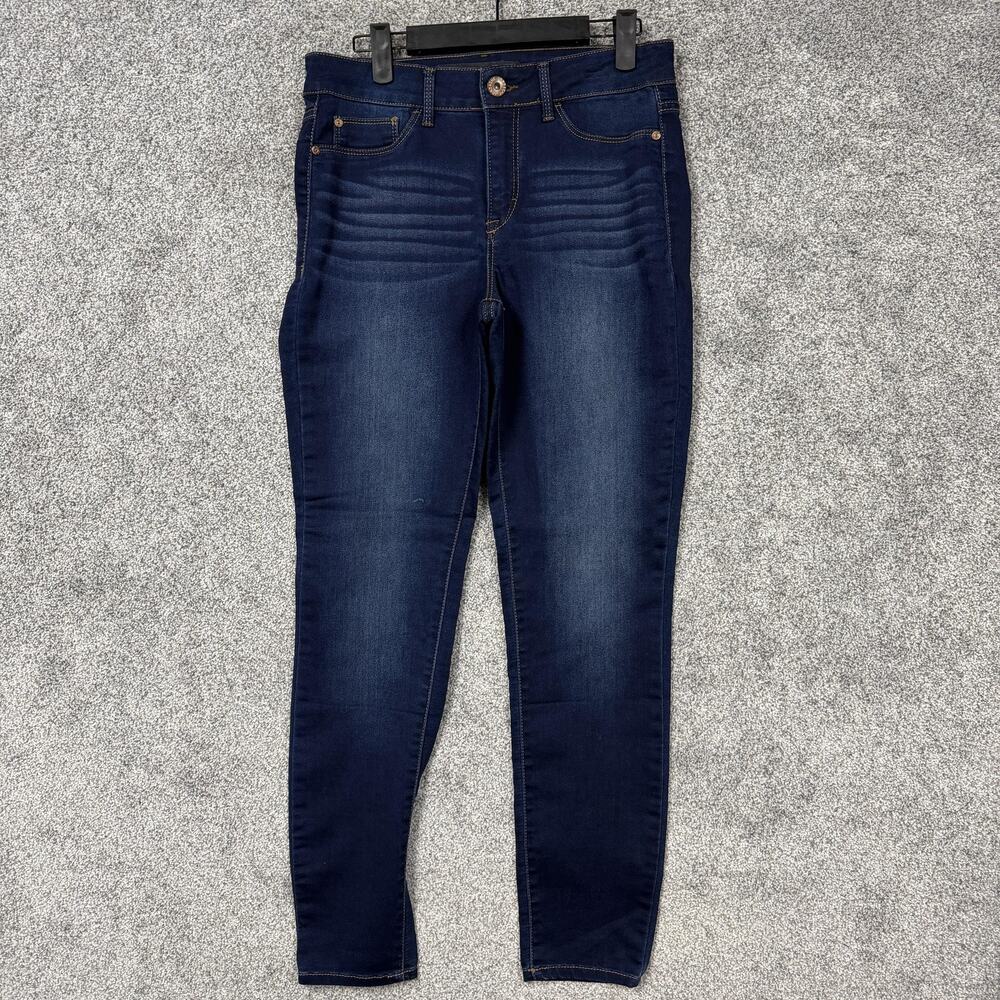 Jordache Super Skinny Jeans Womens 8 30x29 Blue Denim Indie Sleaze Streetwear